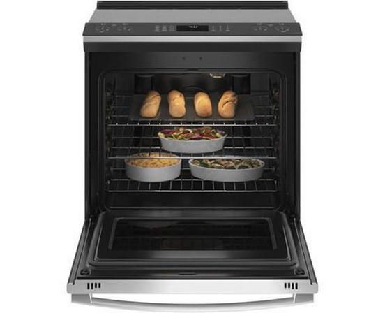 GE Profile 30-Inch Slide-In Electric Range With Air Fry Technology - PSS93YPFS