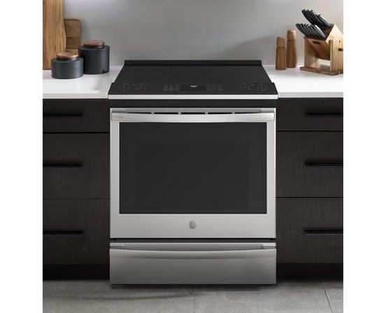 GE Profile 30-Inch Slide-In Electric Range With Air Fry Technology - PSS93YPFS