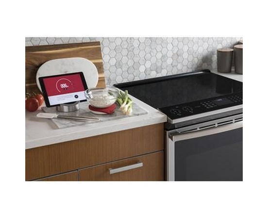 GE Profile 30-Inch Slide-In Electric Induction Range With True European Convection Technology - PCHS920YMFS