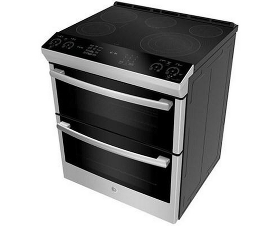 GE Profile 30-Inch Slide-In Electric Range With True European Convection Technology - PCS980YMFS