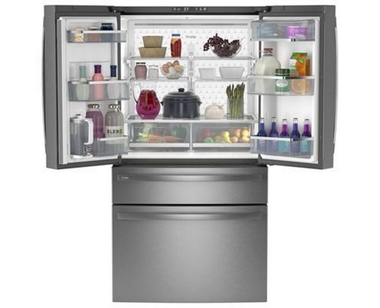GE Profile 36-Inch, 28.7 Cu. Ft. French 4-Door Refrigerator With Dual-Dispense Autofill Pitcher - PGE29BYTFS