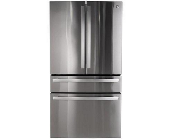 GE Profile 36-Inch, 28.7 Cu. Ft. French 4-Door Refrigerator With Dual-Dispense Autofill Pitcher - PGE29BYTFS