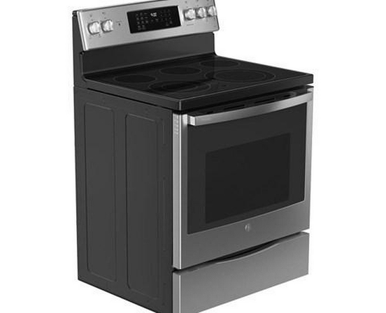 GE Profile 30-Inch Freestanding Electric Range With True Convection Technology - PCB900YVFS
