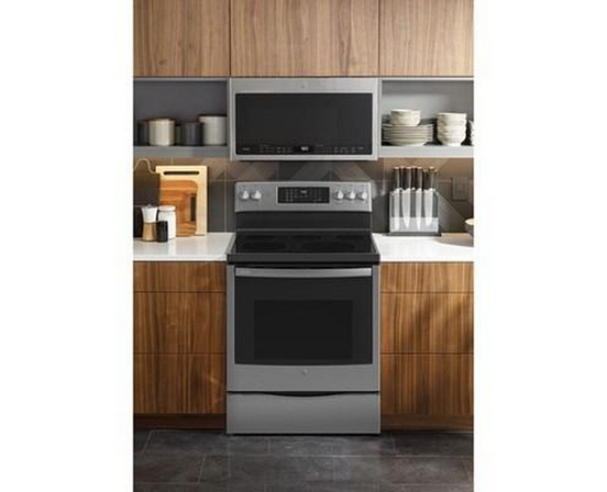 GE Profile 30-Inch Freestanding Electric Range With True Convection Technology - PCB900YVFS