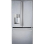 GE Profile 33-Inch, 17.5 Cu.Ft. French-Door Refrigerator With Frostguard™ Technology - PYE18HYRCFS
