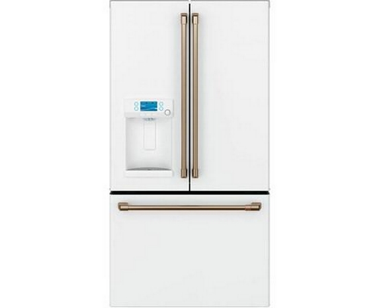 Café 36-Inch, 22.2 Cu.Ft. Counter-Depth French 3-Door Refrigerator With Hot Water Dispenser - CYE22TP4MW2