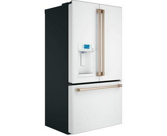 Café 36-Inch, 22.2 Cu.Ft. Counter-Depth French 3-Door Refrigerator With Hot Water Dispenser - CYE22TP4MW2