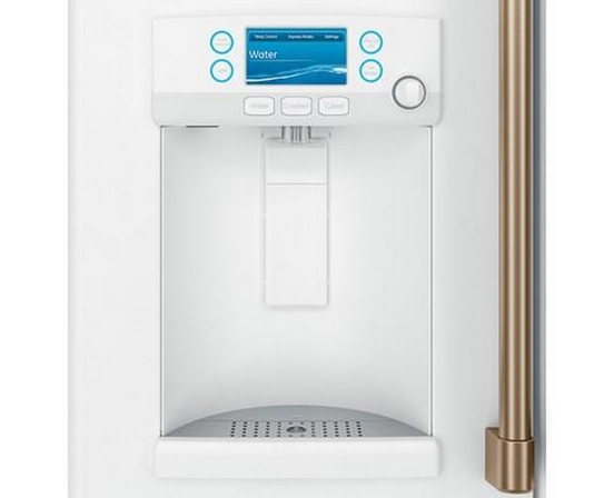 Café 36-Inch, 22.2 Cu.Ft. Counter-Depth French 3-Door Refrigerator With Hot Water Dispenser - CYE22TP4MW2
