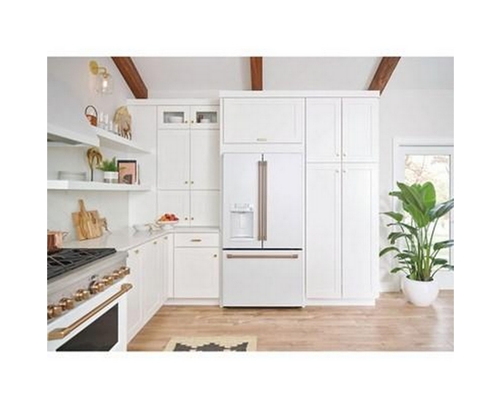Café 36-Inch, 22.2 Cu.Ft. Counter-Depth French 3-Door Refrigerator With Hot Water Dispenser - CYE22TP4MW2