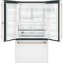 Café 36-Inch, 23.1 Cu.Ft. Counter-Depth French 3-Door Refrigerator With Wifi Connect - CWE23SP4MW2