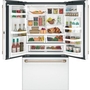 Café 36-Inch, 23.1 Cu.Ft. Counter-Depth French 3-Door Refrigerator With Wifi Connect - CWE23SP4MW2