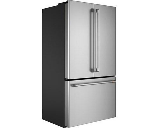 Café 36-Inch, 23.1 Cu.Ft. Counter-Depth French 3-Door Refrigerator With Wifi Connect - CWE23SP2MS1
