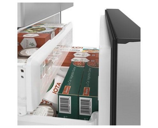 Café 36-Inch, 22.2 Cu.Ft. Counter-Depth French 3-Door Refrigerator With Hot Water Dispenser - CYE22TP2MS1