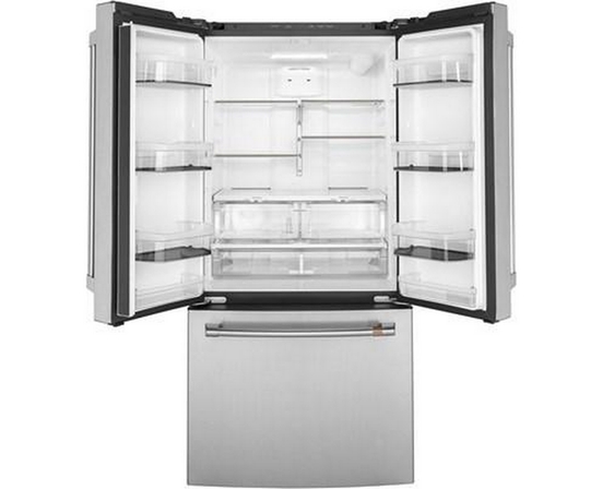 Café 33-Inch, 18.6 Cu. Ft. Counter-Depth French 3-Door Refrigerator - CWE19SP2NS1