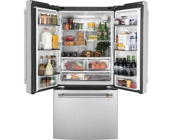 Café 33-Inch, 18.6 Cu. Ft. Counter-Depth French 3-Door Refrigerator - CWE19SP2NS1