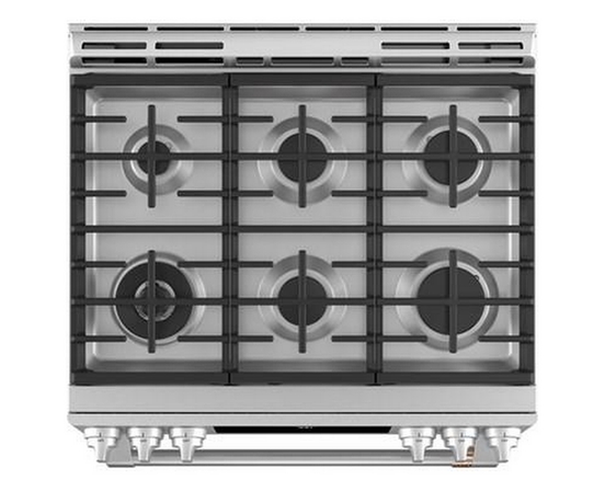 Café 30-Inch Slide-In Gas Range With Convection Technology - CCGS700P2MS1