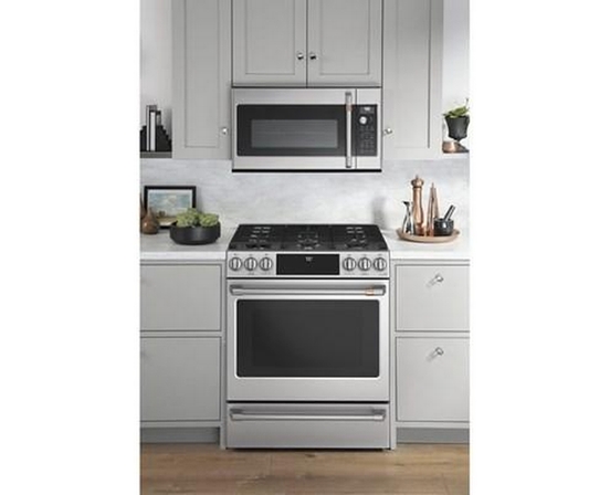 Café 30-Inch Slide-In Gas Range With Convection Technology - CCGS700P2MS1