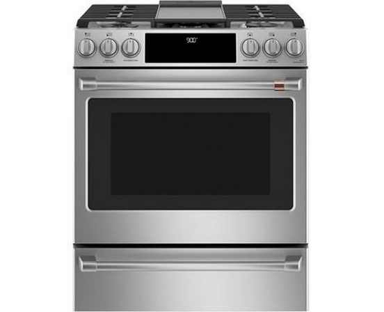 Café 30-Inch Slide-In Dual-Fuel Range With Convection Technology - CC2S900P2MS1