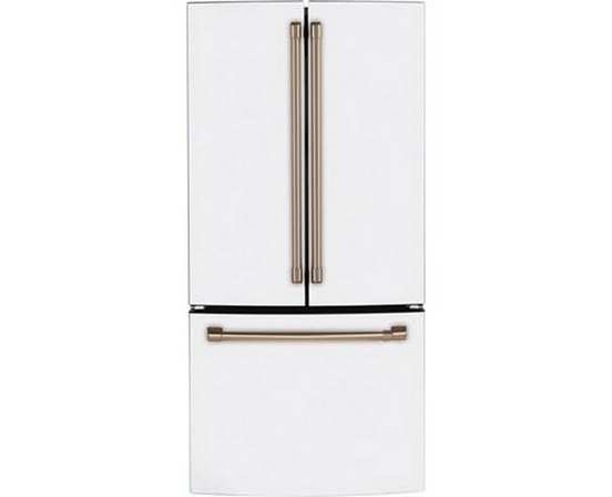 Café 33-Inch, 18.6 Cu. Ft. Counter-Depth French 3-Door Refrigerator - CWE19SP4NW2