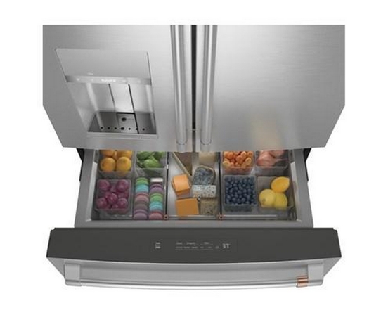 Café 36-Inch 27.8 Cu. Ft. French 4-Door Refrigerator - CVE28DP2NS1