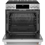Café 30-Inch Slide-In Induction Range With Warming Drawer - CHS90XP2MS1