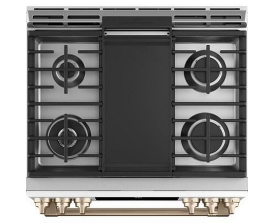 Café 30-Inch Slide-In Gas Range With Convection Technology - CCGS700P4MW2