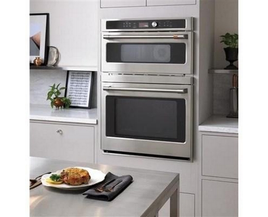 Café 30-Inch Built-In Combination Double Wall Oven With Advantium® Technology - CTC912P2NS1