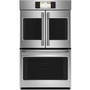 Café 30-Inch, 10 Cu. Ft. Double Wall Oven With Convection - CTD90FP2NS1