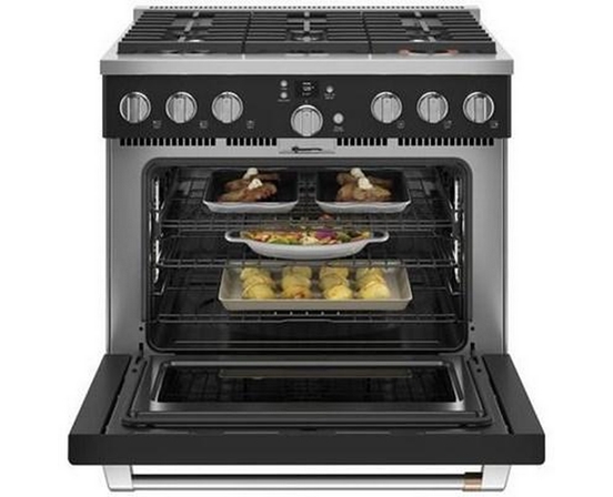 Café 36-Inch Freestanding Dual-Fuel Range With 6 Burners - C2Y366P3TD1