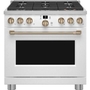 Café 36-Inch Freestanding Gas Range With Wi-Fi Connect - CGY366P4TW2