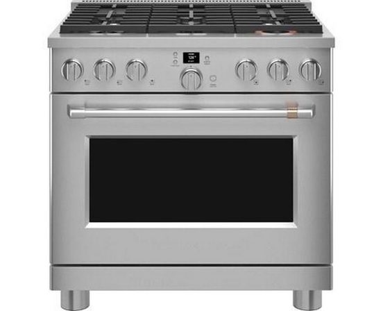 Café 36-Inch Freestanding Gas Range With Wi-Fi Connect - CGY366P2TS1