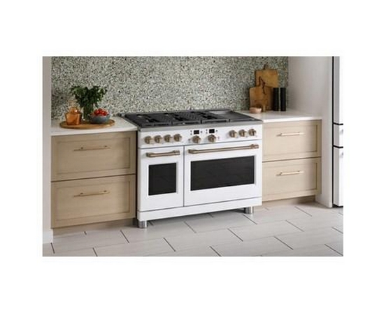 Café 48-Inch Freestanding Dual-Fuel Range With 6 Burners And Griddle - C2Y486P4TW2