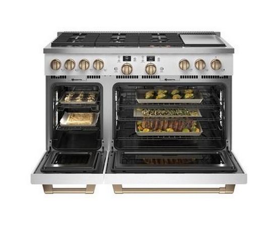 Café 48-Inch Freestanding Dual-Fuel Range With 6 Burners And Griddle - C2Y486P4TW2