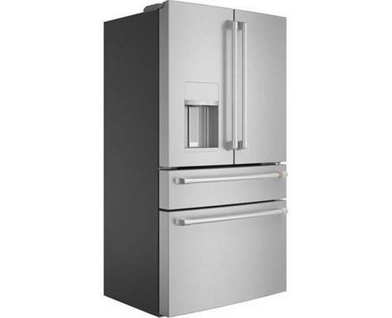 Café 36-Inch, 22.3 Cu.Ft. Counter-Depth French 4-Door Refrigerator With Wi-Fi - CXE22DP2PS1