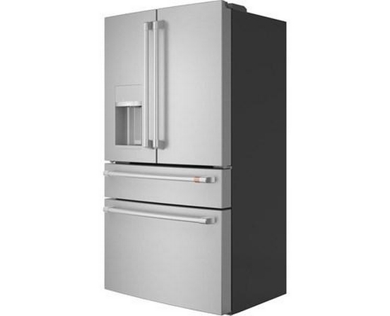 Café 36-Inch, 22.3 Cu.Ft. Counter-Depth French 4-Door Refrigerator With Wi-Fi - CXE22DP2PS1