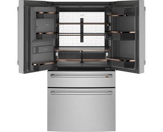 Café 36-Inch, 22.3 Cu.Ft. Counter-Depth French 4-Door Refrigerator With Wi-Fi - CXE22DP2PS1