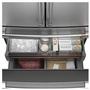 Café 36-Inch, 23.2 Cu. Ft. Smart Counter-Depth 4-Door French-Door Refrigerator - CJE23DP2WS1