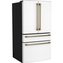 Café 36-Inch, 23.2 Cu. Ft. Smart Counter-Depth 4-Door French-Door Refrigerator - CJE23DP4WW2
