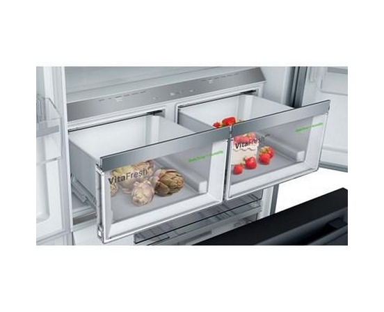 Bosch 36-Inch, 21 Cu.Ft. Counter-Depth French 3-Door Refrigerator With Vitafreshpro™ Drawer - B36CT80SNB