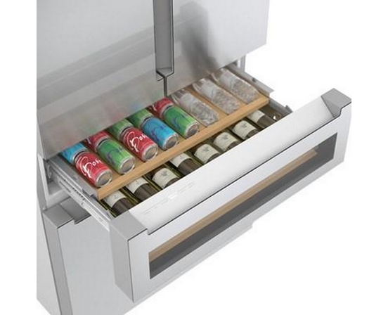 Bosch 36-Inch, 20.5 Cu.Ft. Counter Depth French 4-Door Refrigerator With Flexbar™ - B36CL81ENG