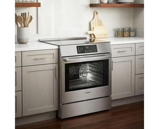 Bosch 30-Inch Slide-In Induction Range With Genuine European Convection - HIIP057C