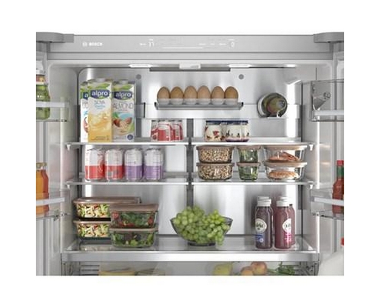 Bosch 36-Inch, 20.5 Cu.Ft. Counter Depth French 4-Door Refrigerator With Flexbar™ - B36CL81ENW