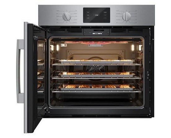 Bosch 30-Inch, 4.6 Cu. Ft. Built-In Single Wall Oven With Convection Technology - Left Sideopening Door - HBL5455LUC