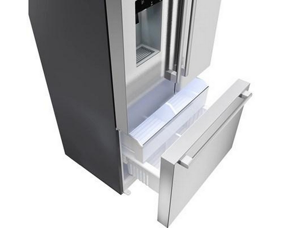 Bosch 36-Inch, 21.6 Cu. Ft. Counter-Depth  French 3-Door Refrigerator With Water And Ice Dispensing System - B36CD52SNS