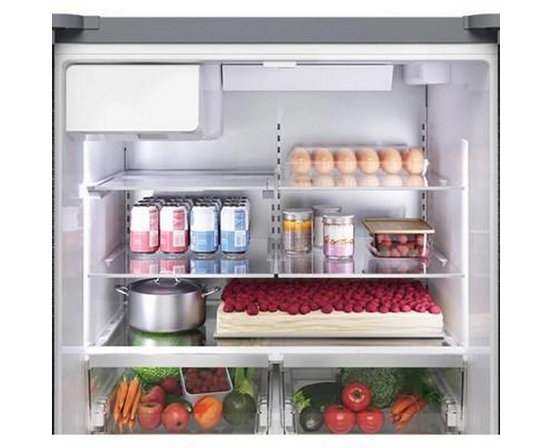 Bosch 36-Inch, 21.6 Cu. Ft. Counter-Depth  French 3-Door Refrigerator With Water And Ice Dispensing System - B36CD52SNS