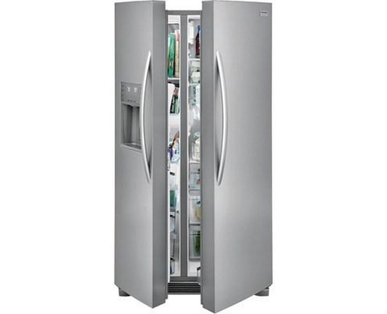 Frigidaire Gallery 36-Inch, 25.6 Cu.Ft. Freestanding Side-By-Side Refrigerator With Ice And Water Dispensing System - GRSS2652AF