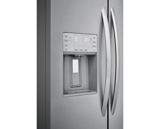 Frigidaire Gallery 36-Inch, 25.6 Cu.Ft. Freestanding Side-By-Side Refrigerator With Ice And Water Dispensing System - GRSS2652AF
