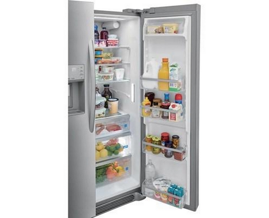 Frigidaire Gallery 36-Inch, 25.6 Cu.Ft. Freestanding Side-By-Side Refrigerator With Ice And Water Dispensing System - GRSS2652AF