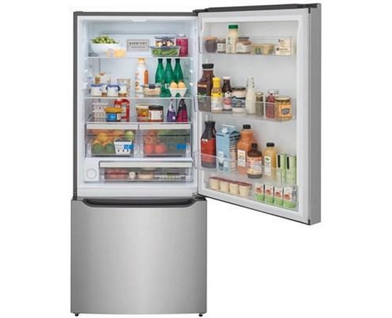 Frigidaire Gallery 30-Inch, 20.3 Freestanding Bottom Freezer Refrigerator With Water Dispenser And Ice Maker - GRBN2012AF
