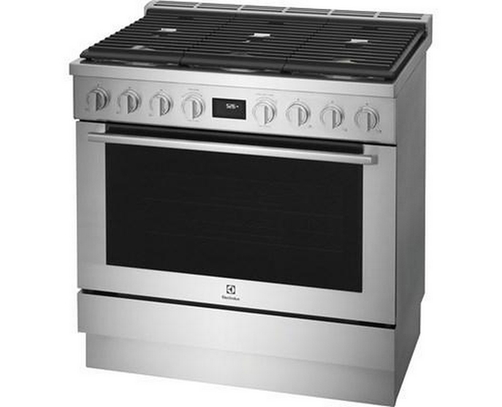 Electrolux 36-Inch Dual-Fuel Freestanding Range - ECFD3668AS